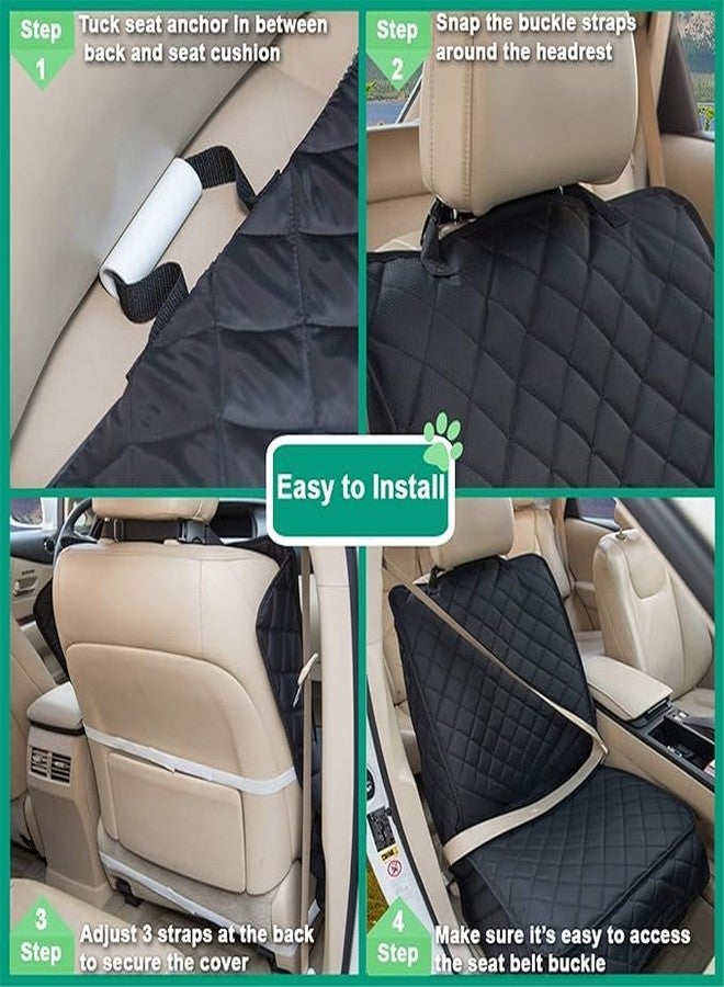 BLESSING PET SUPPLY Dog car seat Cover (Black, Frount Car Seat Cover) - Image 2